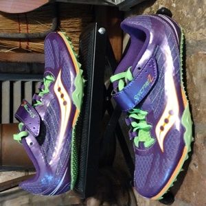 NWOT Saucony Spitfire 2 Women's Sz 7 Track Field Spike's Cleats Running  Shoes